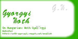 gyorgyi woth business card